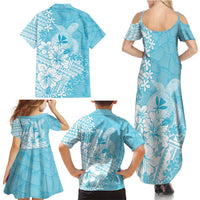 Hawaii Kanaka Maoli Family Matching Summer Maxi Dress and Hawaiian Shirt Polynesian Turtle Tattoo DT05 - Polynesian Pride
