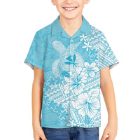 Hawaii Kanaka Maoli Kid Hawaiian Shirt Polynesian Turtle Tattoo