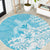 Hawaii Kanaka Maoli Round Carpet Polynesian Turtle Tattoo