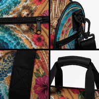 3D Illusion Honu Halloween Duffle Bag Hawaiian Sea Turtle Skull Shell Vortex