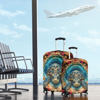 3D Illusion Honu Halloween Luggage Cover Hawaiian Sea Turtle Skull Shell Vortex