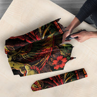 3D Illusion Hula Zombie Halloween Umbrella Hawaiian Undead Dancer Volcano Stone Well