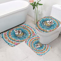 3D Illusion Hula Ghost Halloween Bathroom Set Hawaiian Ukulele Spirit Ocean Vortex DT05 - Polynesian Pride