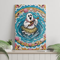 3D Illusion Hula Ghost Halloween Canvas Wall Art Hawaiian Ukulele Spirit Ocean Vortex DT05 - Polynesian Pride