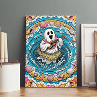 3D Illusion Hula Ghost Halloween Canvas Wall Art Hawaiian Ukulele Spirit Ocean Vortex DT05 - Polynesian Pride