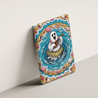 3D Illusion Hula Ghost Halloween Canvas Wall Art Hawaiian Ukulele Spirit Ocean Vortex DT05 - Polynesian Pride