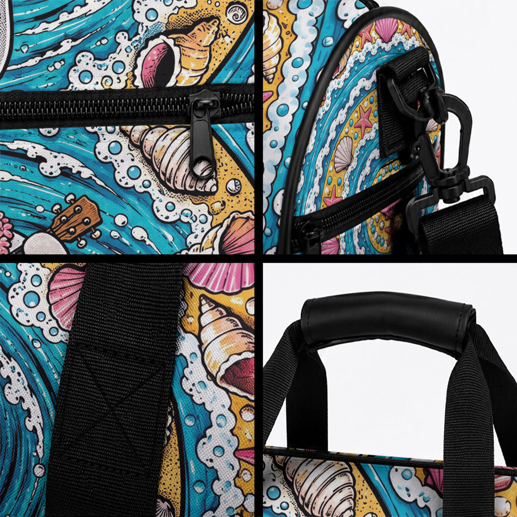 3D Illusion Hula Ghost Halloween Duffle Bag Hawaiian Ukulele Spirit Ocean Vortex DT05 - Polynesian Pride