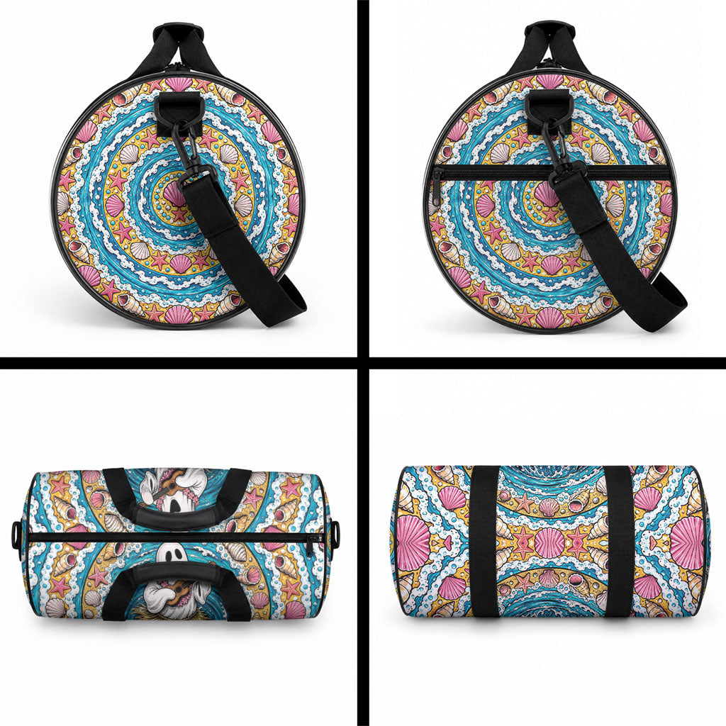 3D Illusion Hula Ghost Halloween Duffle Bag Hawaiian Ukulele Spirit Ocean Vortex DT05 - Polynesian Pride