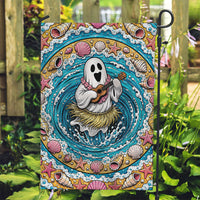 3D Illusion Hula Ghost Halloween Garden Flag Hawaiian Ukulele Spirit Ocean Vortex DT05 Garden Flag Yellow - Polynesian Pride