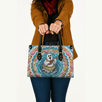 3D Illusion Hula Ghost Halloween Leather Bag Hawaiian Ukulele Spirit Ocean Vortex DT05 - Polynesian Pride