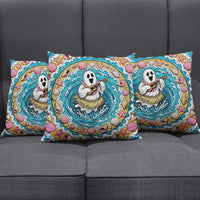 3D Illusion Hula Ghost Halloween Pillow Cover Hawaiian Ukulele Spirit Ocean Vortex DT05 - Polynesian Pride