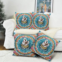 3D Illusion Hula Ghost Halloween Pillow Cover Hawaiian Ukulele Spirit Ocean Vortex DT05 - Polynesian Pride