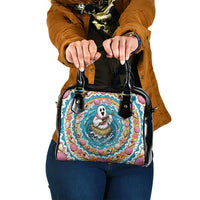 3D Illusion Hula Ghost Halloween Shoulder Handbag Hawaiian Ukulele Spirit Ocean Vortex DT05 One Size Yellow - Polynesian Pride