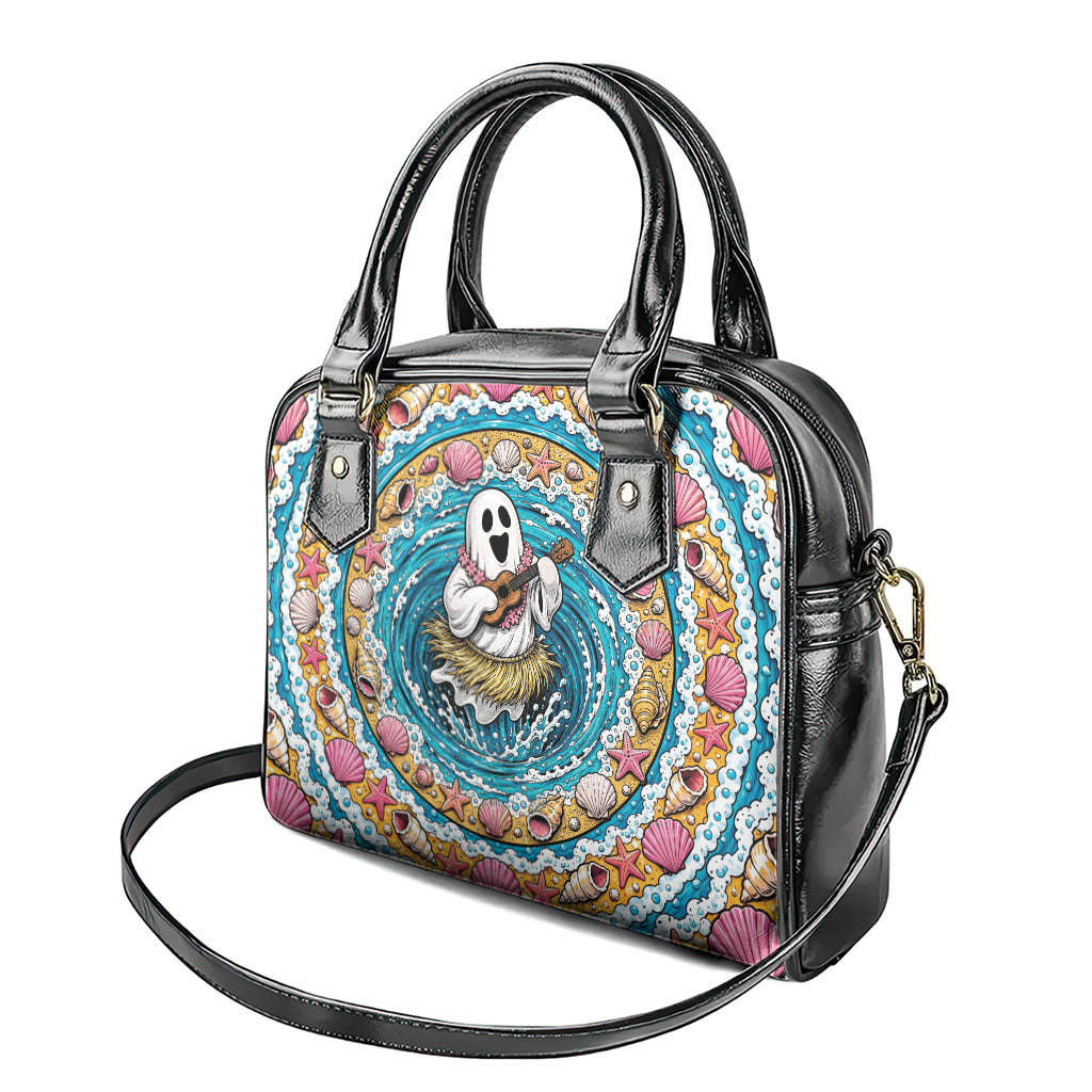 3D Illusion Hula Ghost Halloween Shoulder Handbag Hawaiian Ukulele Spirit Ocean Vortex DT05 - Polynesian Pride