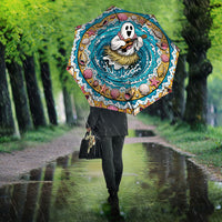 3D Illusion Hula Ghost Halloween Umbrella Hawaiian Ukulele Spirit Ocean Vortex DT05 - Polynesian Pride