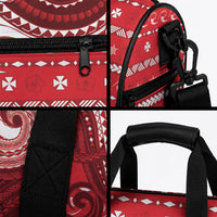 Wallis And Futuna Christmas Duffle Bag Santa Riding Ocean Dolphin