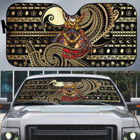 Niue Christmas Auto Sun Shade Santa Riding Coconut Crab