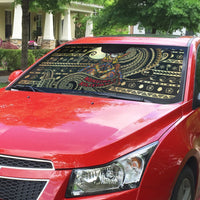 Niue Christmas Auto Sun Shade Santa Riding Coconut Crab