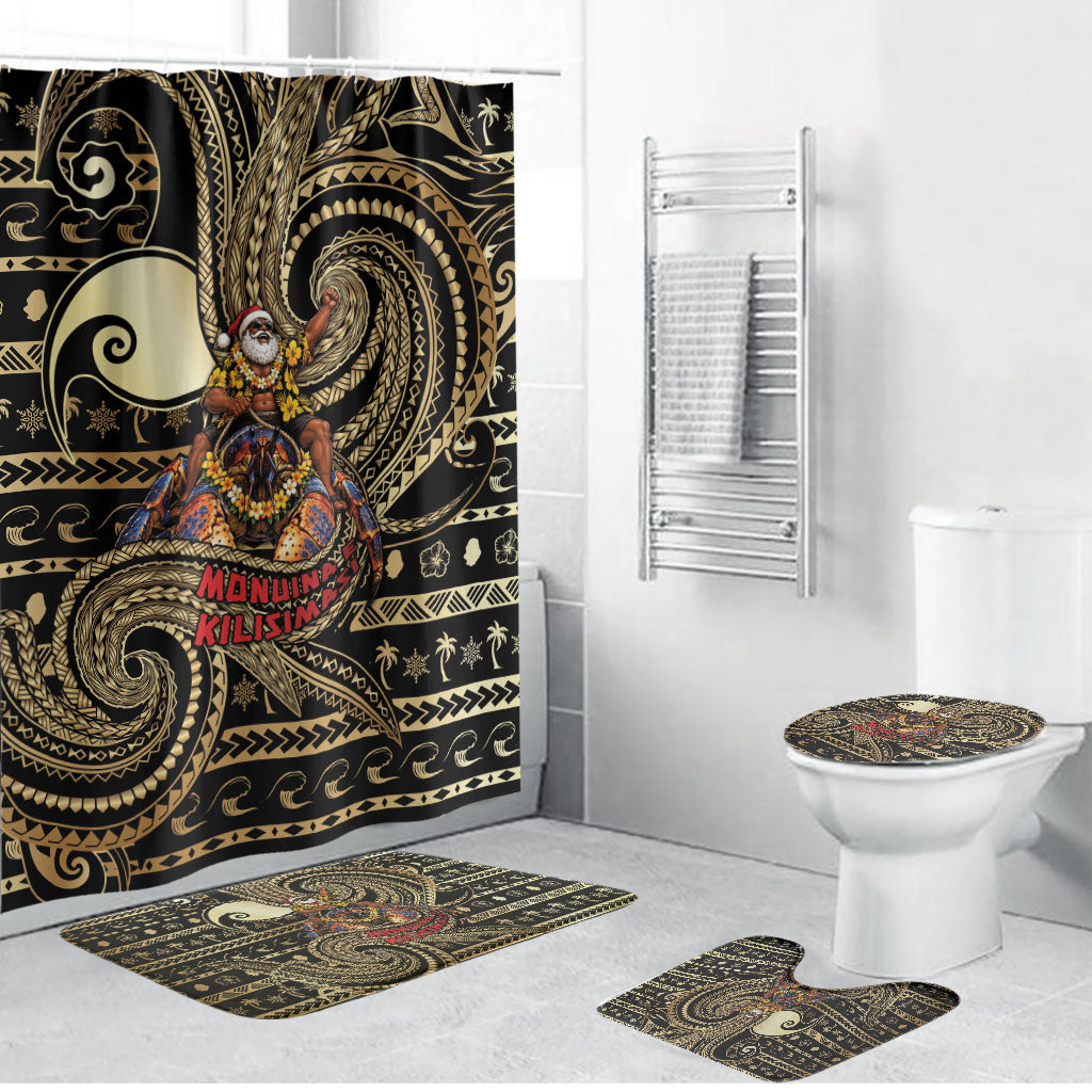 Niue Christmas Bathroom Set Santa Riding Coconut Crab