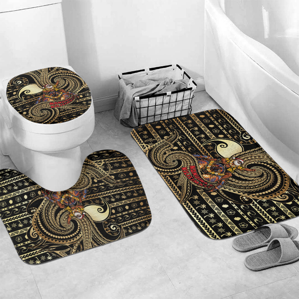 Niue Christmas Bathroom Set Santa Riding Coconut Crab