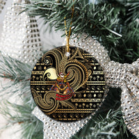 Niue Christmas Ceramic Ornament Santa Riding Coconut Crab