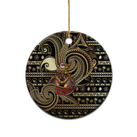 Niue Christmas Ceramic Ornament Santa Riding Coconut Crab