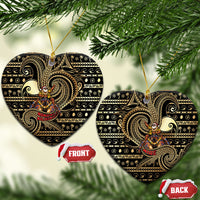 Niue Christmas Ceramic Ornament Santa Riding Coconut Crab