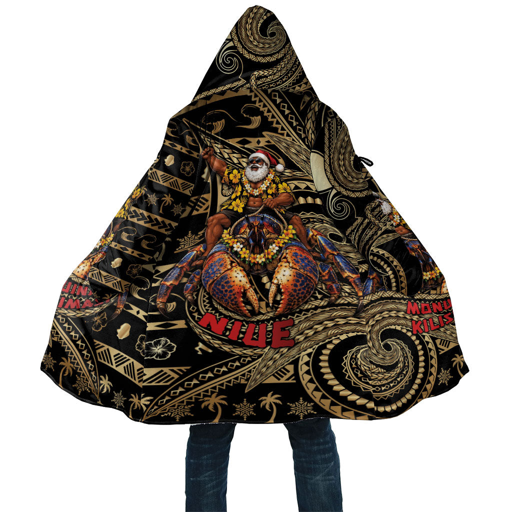 Niue Christmas Cloak Santa Riding Coconut Crab