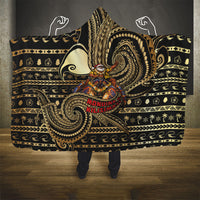 Niue Christmas Hooded Blanket Santa Riding Coconut Crab