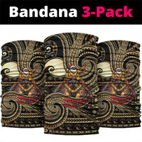 Niue Christmas Neck Gaiter Santa Riding Coconut Crab