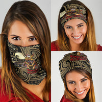 Niue Christmas Neck Gaiter Santa Riding Coconut Crab