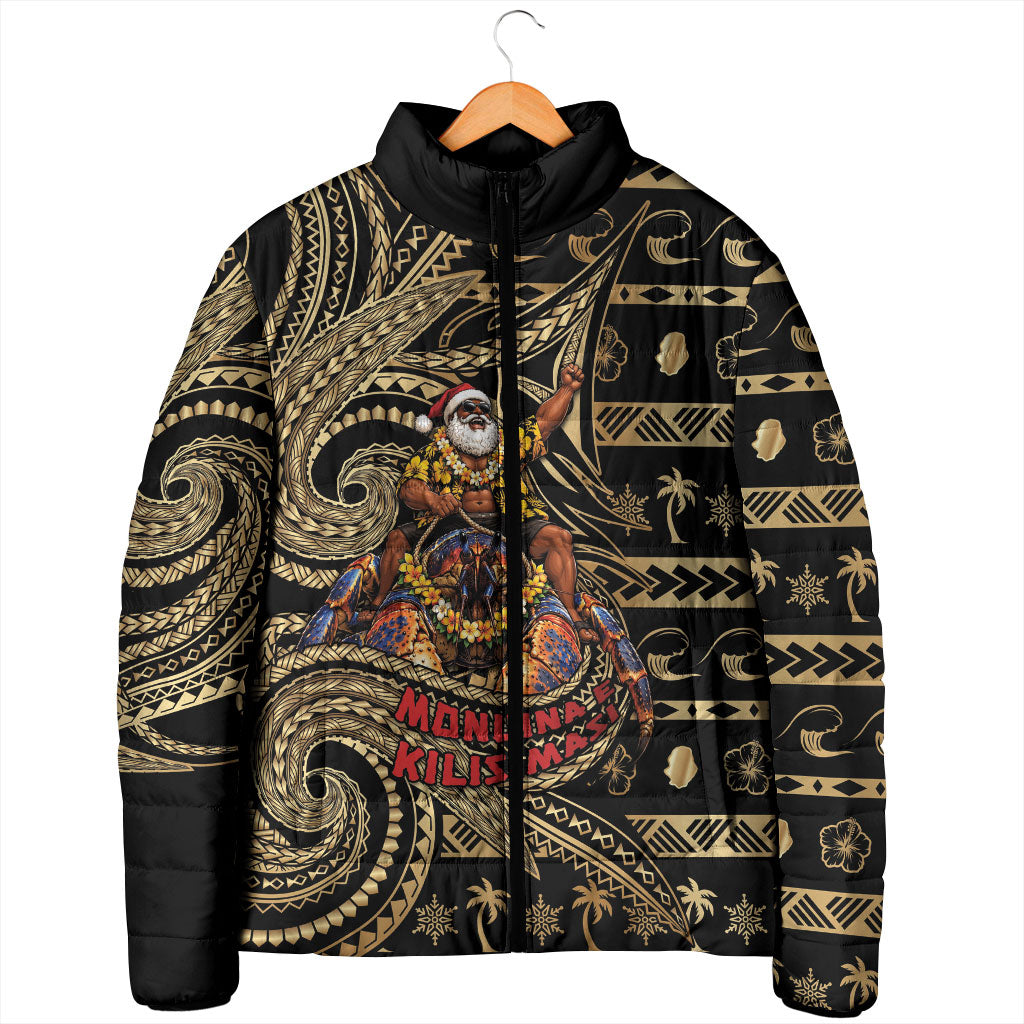 Niue Christmas Padded Jacket Santa Riding Coconut Crab DT05 - Polynesian Pride