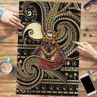 Niue Christmas Puzzle Santa Riding Coconut Crab