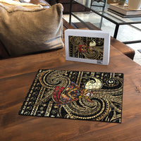 Niue Christmas Puzzle Santa Riding Coconut Crab