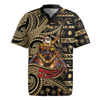 Niue Christmas Rugby Jersey Santa Riding Coconut Crab