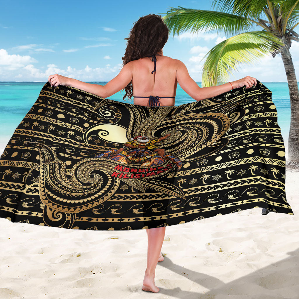Niue Christmas Sarong Santa Riding Coconut Crab