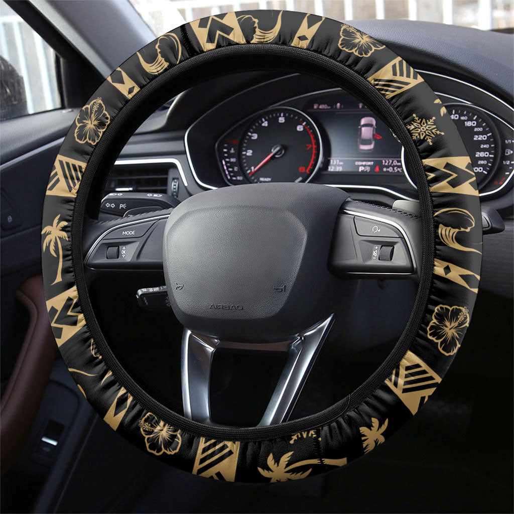 Niue Christmas Steering Wheel Cover Santa Riding Coconut Crab