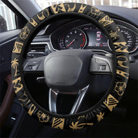 Niue Christmas Steering Wheel Cover Santa Riding Coconut Crab