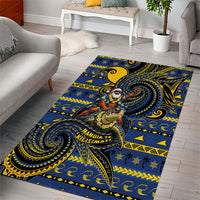 Tokelau Christmas Area Rug Santa Riding Sea Turtle