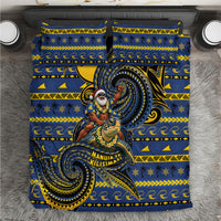 Tokelau Christmas Bedding Set Santa Riding Sea Turtle