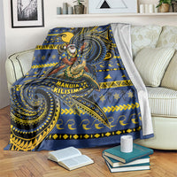 Tokelau Christmas Blanket Santa Riding Sea Turtle