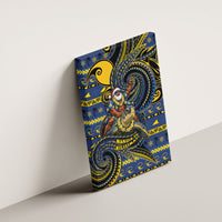 Tokelau Christmas Canvas Wall Art Santa Riding Sea Turtle DT05 - Polynesian Pride
