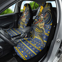 Tokelau Christmas Car Seat Cover Santa Riding Sea Turtle