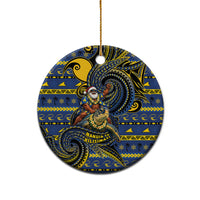 Tokelau Christmas Ceramic Ornament Santa Riding Sea Turtle