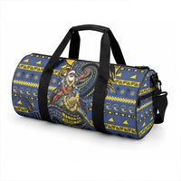 Tokelau Christmas Duffle Bag Santa Riding Sea Turtle DT05 - Polynesian Pride