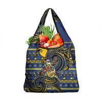 Tokelau Christmas Grocery Bag Santa Riding Sea Turtle