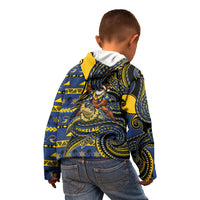 Tokelau Christmas Kid Hoodie Santa Riding Sea Turtle DT05 - Polynesian Pride