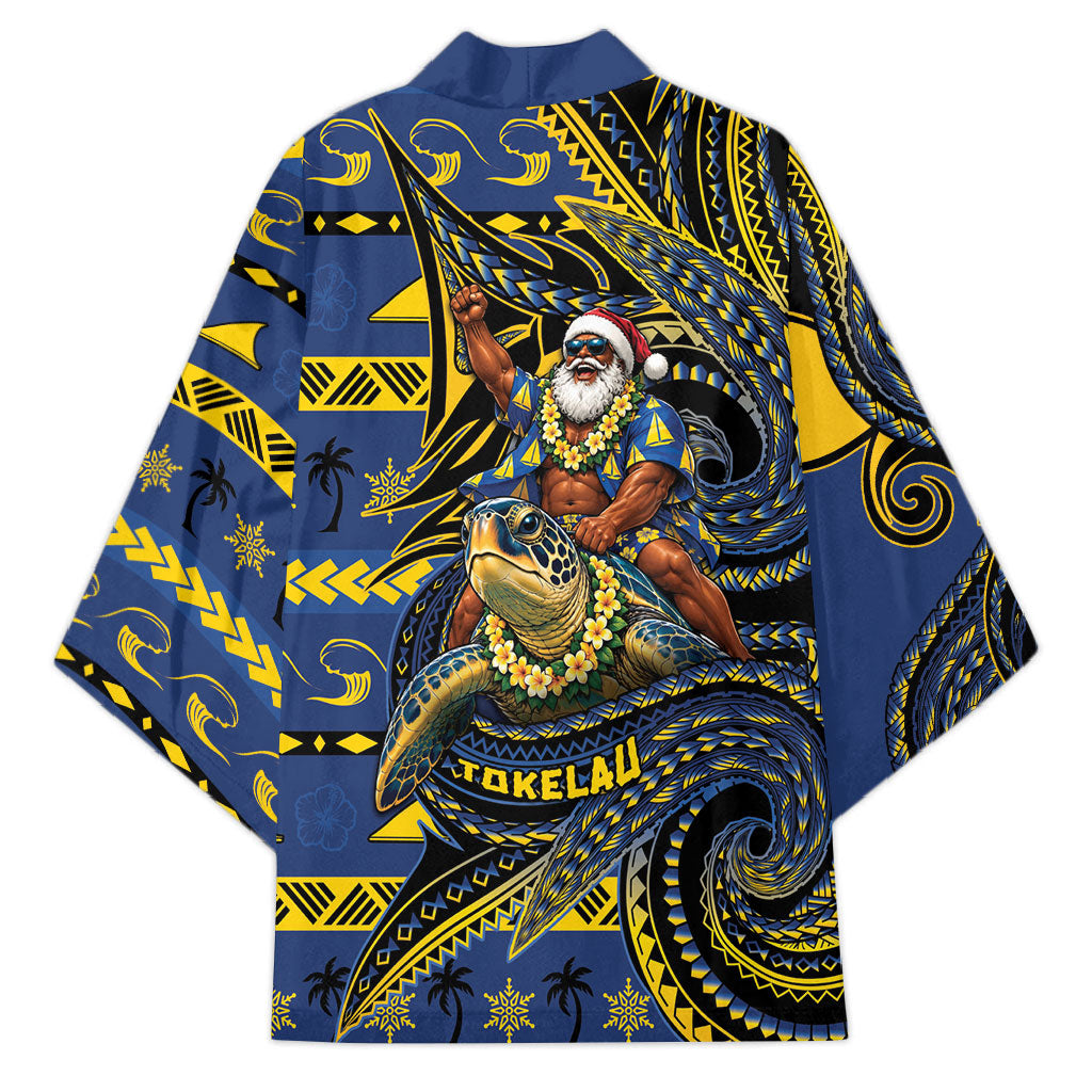 Tokelau Christmas Kimono Santa Riding Sea Turtle
