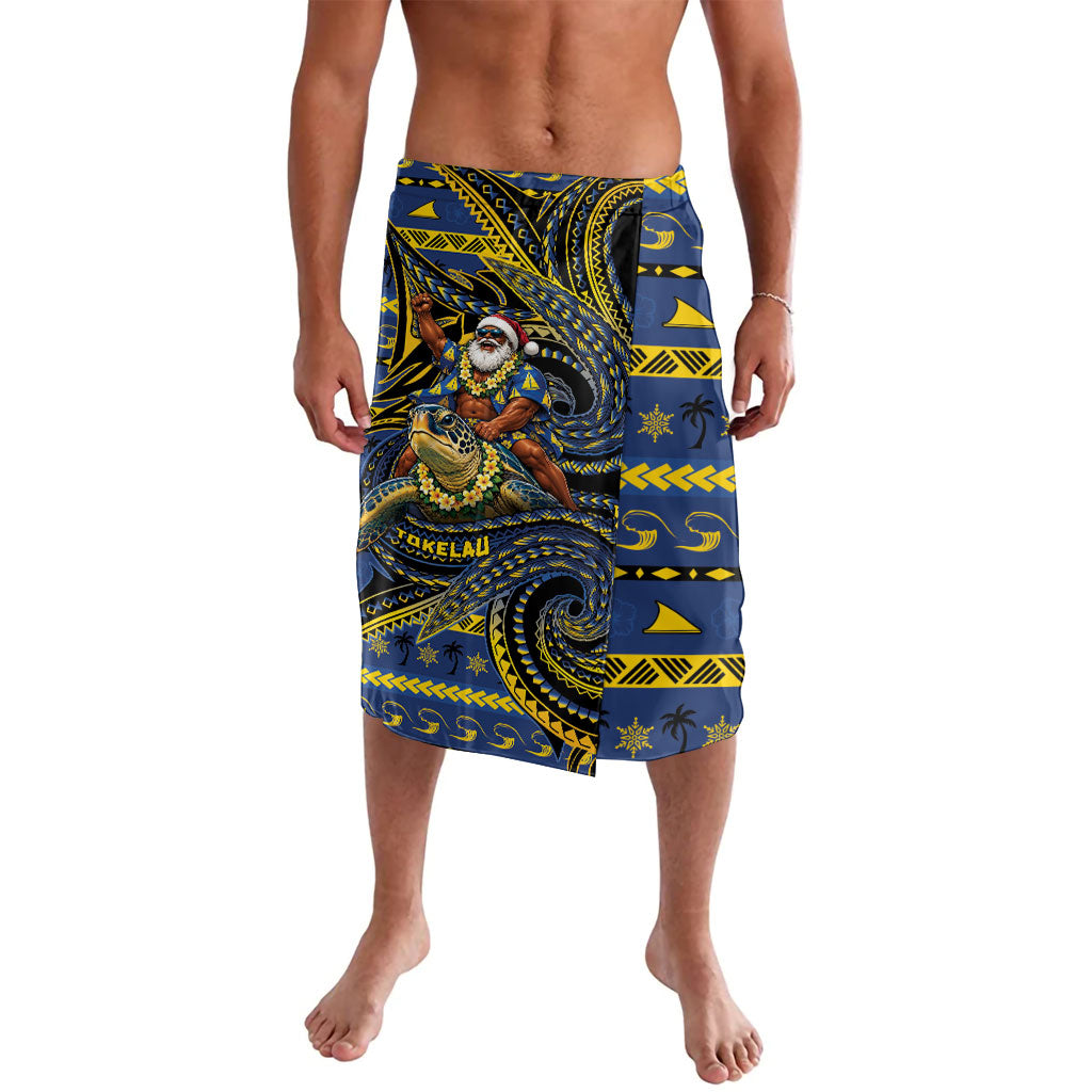 Tokelau Christmas Lavalava Santa Riding Sea Turtle