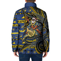 Tokelau Christmas Padded Jacket Santa Riding Sea Turtle DT05 - Polynesian Pride